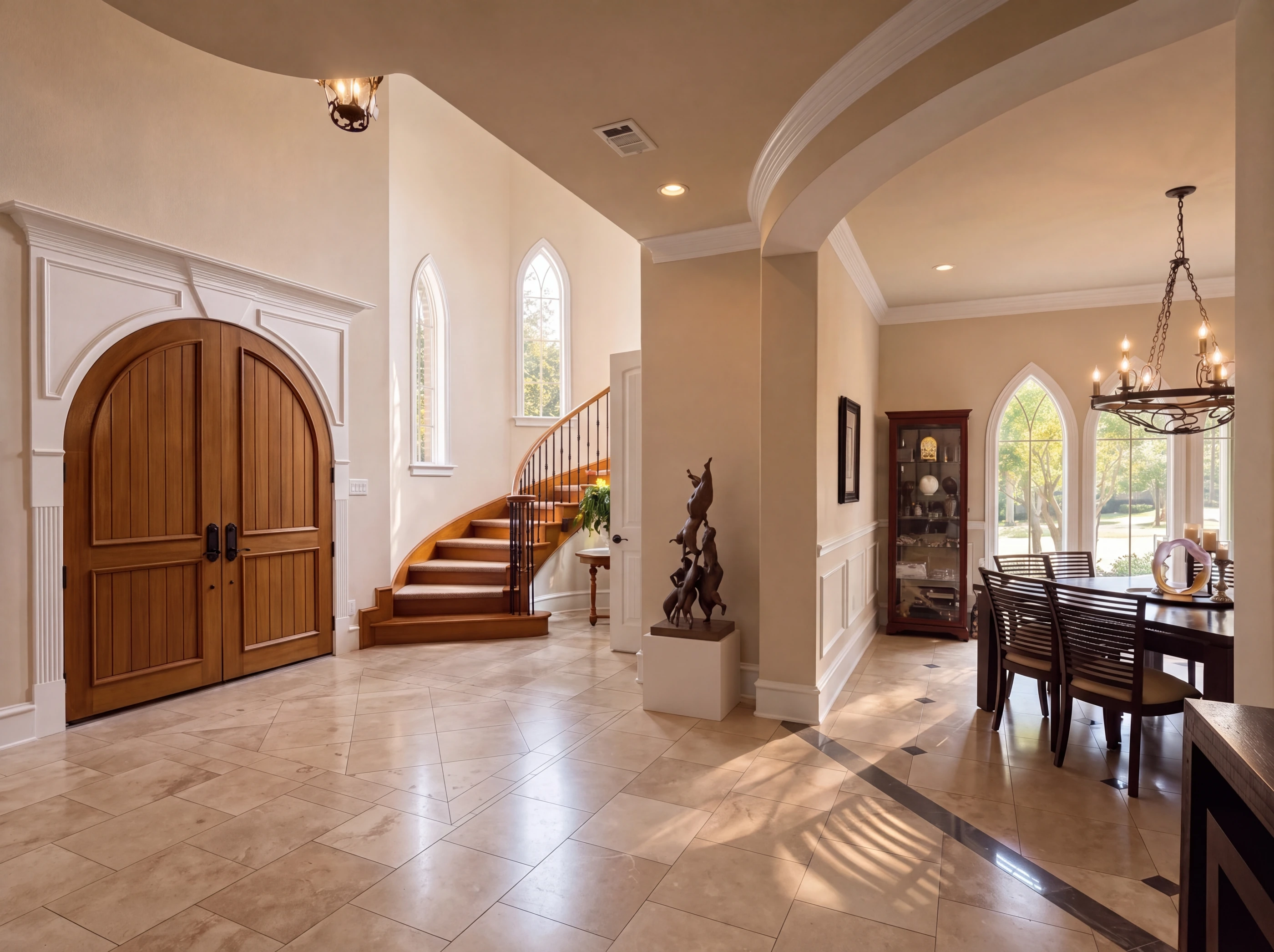 Entry hall at 4601 Byron Circle
