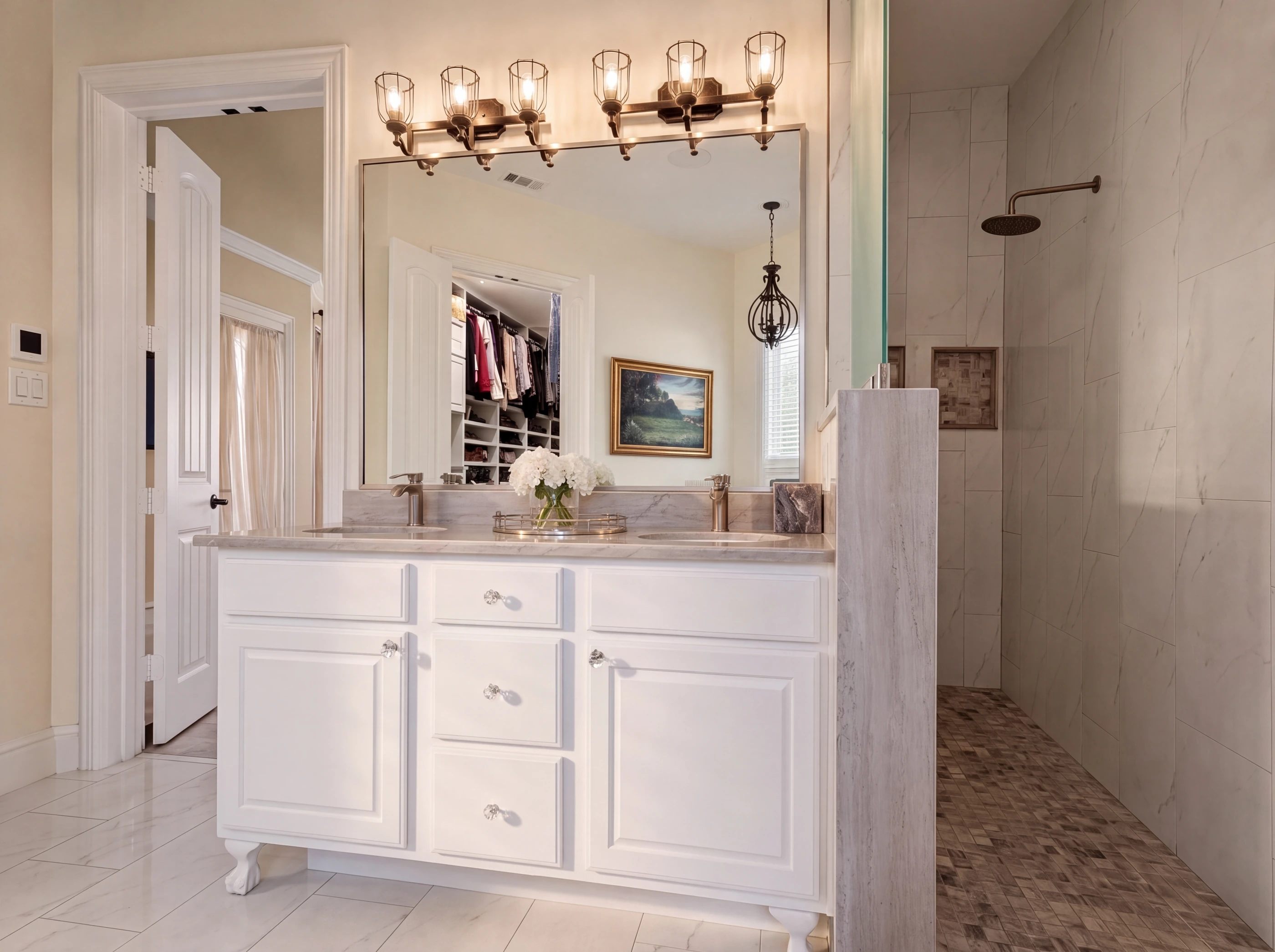 Primary bath separate shower