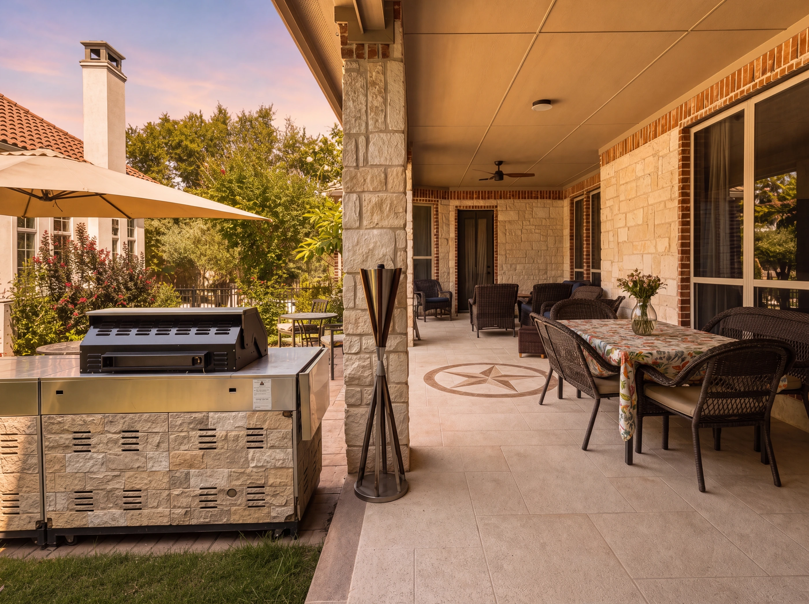 Patio seating area