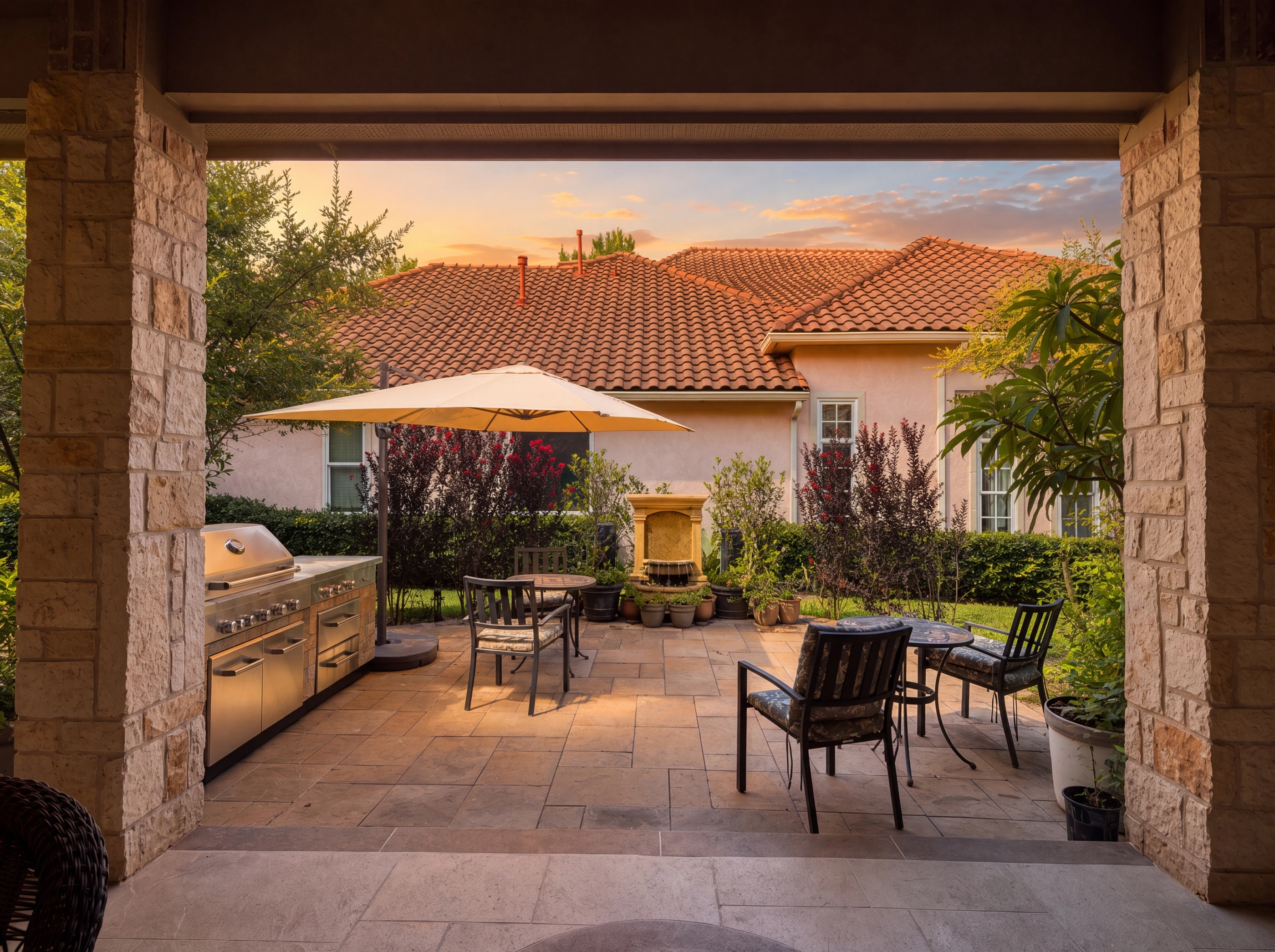 Patio detail