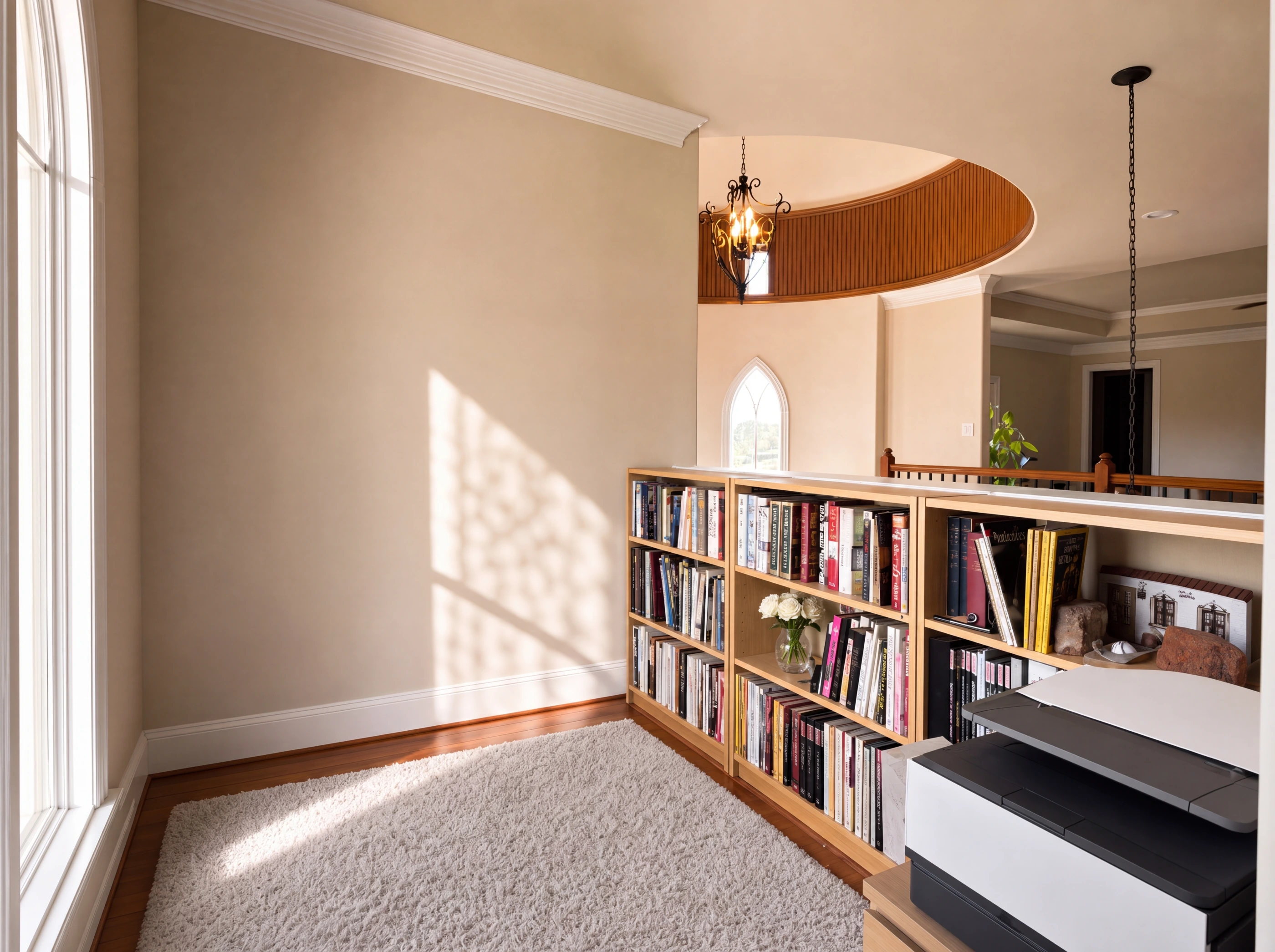 Reading nook off the game room